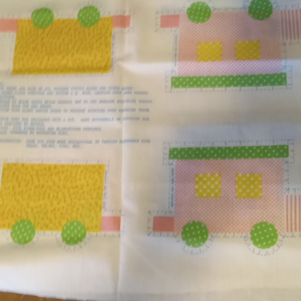 PATCHWORK TRAIN PILLOWS